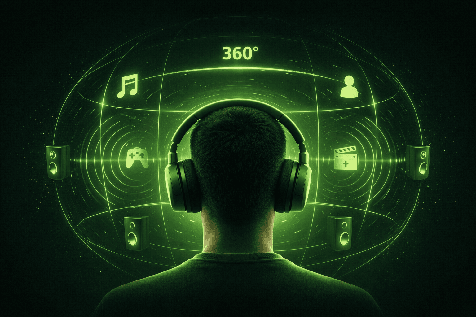 Esquema de Áudio Espacial 360 Graus